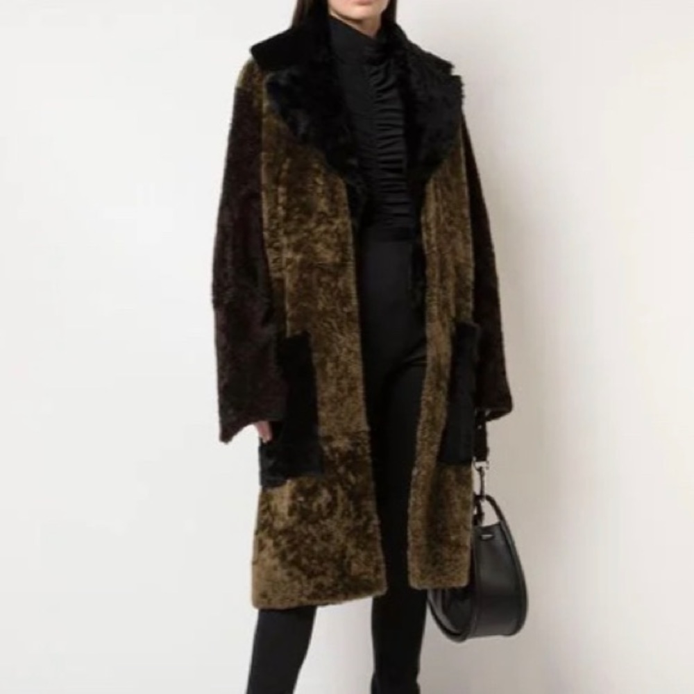 Proenza Schouler curly shearling leather coat